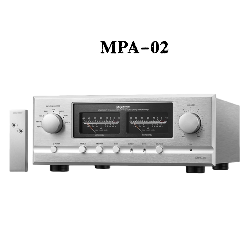New MPA-02 Class A and B high-power 350W * 2 dual channel HIFi fever merging amplifier with remote control