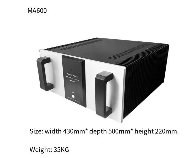 Boya MA600 Fever HiFi Rear Stage Amplifier Original Imported Design Dual Channel Bias Class A 300w * 2 8 Ω Switchable Balance (XLR) and Single End (RCA) Input
