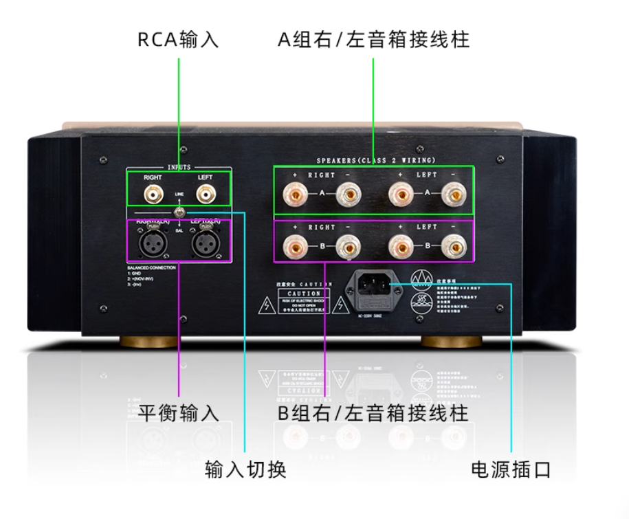 MUSMYS E406 Reference Accuphase 320W * 2 Fever HiFi Pure Rear Stage Amplifier Imported Field Effect Transistor High Powe