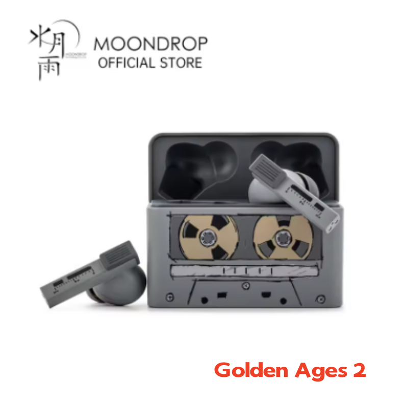 MOONDROP Golden Ages 2 TWS earphone ANC Bluetooth 6.0 LDAC VDSF Adjustable Output Gain Gaming headphones