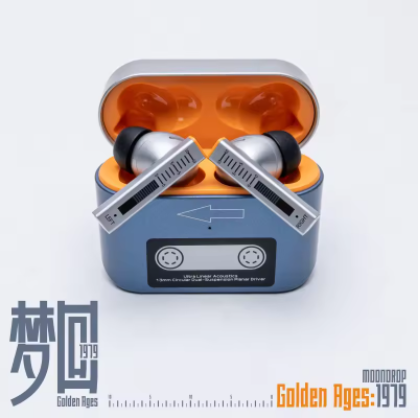 MOONDROP Golden Ages TWS Earphones 13mm Super-Linear Full-Frequency Planar Magnetic Driver Multi-Protocol Lossless Transmission