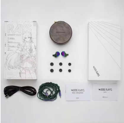 MOONDROP RAYS Gaming Earphones Gravity USB-C DSP Game Sound Card Professional Gaming lEMs Co-tuned with Professional Players