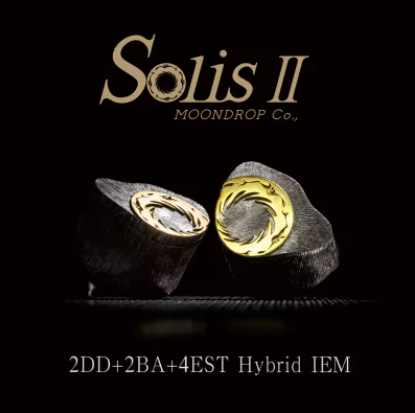 MOONDROP Solis II 2DD+2BA+4EST Hybrid IEM Solis 2 Handmade Silver-Cavity Tribrid In-Ear Earphone with 0.78 2Pin Interchangeable