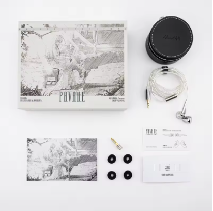 MOONDROP PAVANE flat-headed earbuds Generation DLC DomeComposite Diaphragm 3.5 4.4mm plug Wired earphone