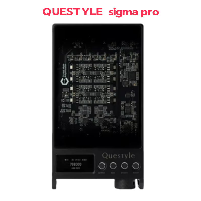 Questyle SIGMA Pro Portable DAC With Headphone Amplifier 4× PCT Current-Mode Circuits XMOS XU316+ES9069 Dual DAC For IOS Android