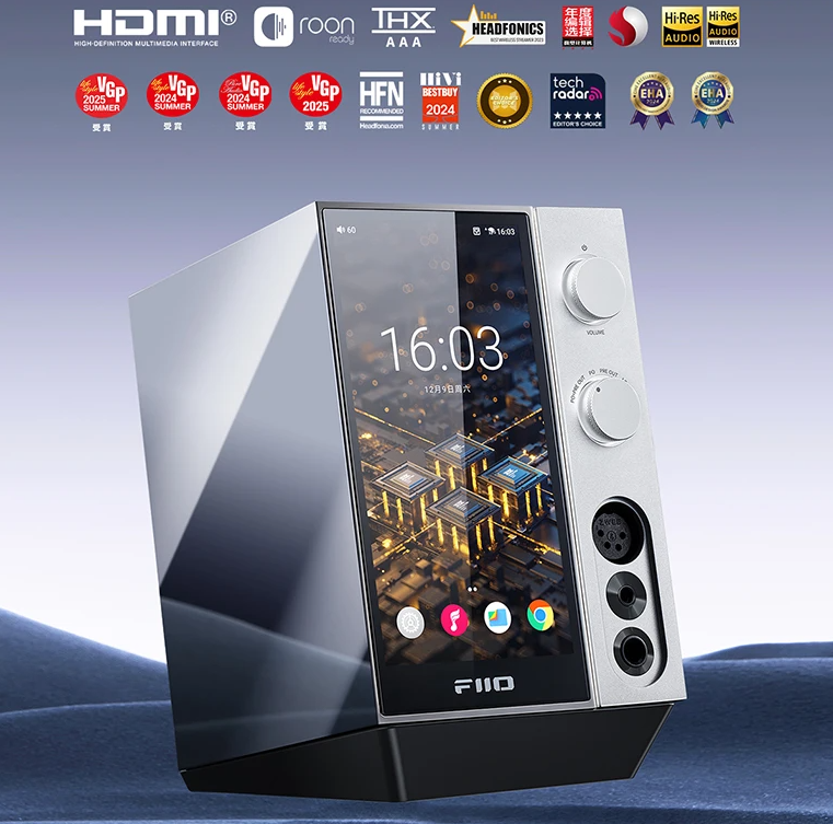 FiiO R9 Android Media streamer Network Player Full Decoder USB DAC AMP dual ES9038PRO chips MQA DSD512 PCM768k Bluetooth LDAC