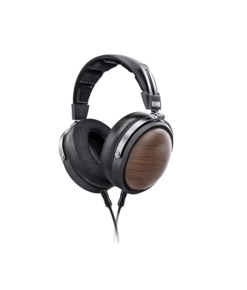 FiiO FT1-New version Closed-Back Over-Ear Fiber Composite Diaphragm Wired Hi-Fi Headphones, American walnut Ear Cups for Studio