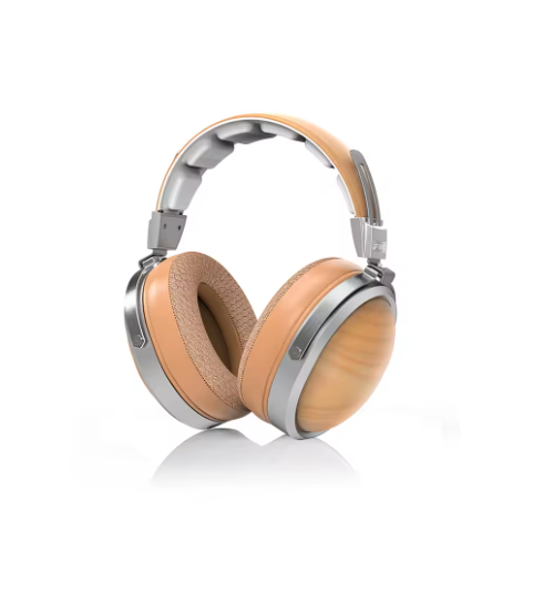 FiiO FT1-New version Closed-Back Over-Ear Fiber Composite Diaphragm Wired Hi-Fi Headphones, American walnut Ear Cups for Studio