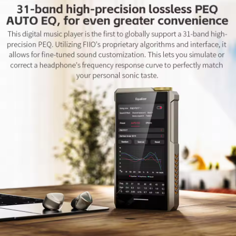 FiiO M27 HiFi Android Music Player with QCS6490, Dual ES9039SPRO DACs, Dual microSD, LDAC/aptX Lossless, 3.5/4.4/6.35mm Outputs