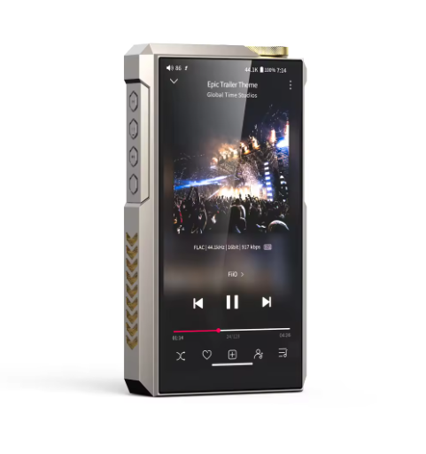 FiiO M27 HiFi Android Music Player with QCS6490, Dual ES9039SPRO DACs, Dual microSD, LDAC/aptX Lossless, 3.5/4.4/6.35mm Outputs