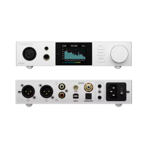 TOPPING DX5 II Fully Balanced DAC&Headphone Amp Combo ES9039Q2M X2 10-band high-percision PEQ BT 5.1 Support LDAC
