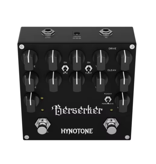 TOPPING Berserker Dual-Channel Preamp Pedal each with its own Gain, Volume, and 3-band EQ (Bass, Mid, Treble)