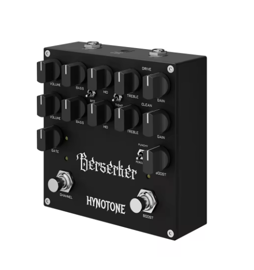 TOPPING Berserker Dual-Channel Preamp Pedal each with its own Gain, Volume, and 3-band EQ (Bass, Mid, Treble)