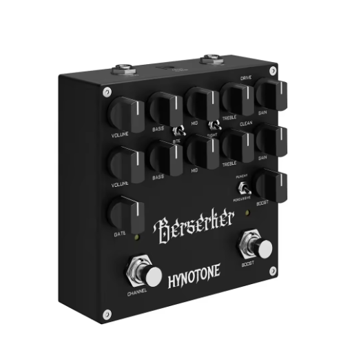 TOPPING Berserker Dual-Channel Preamp Pedal each with its own Gain, Volume, and 3-band EQ (Bass, Mid, Treble)