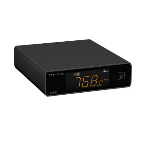 TOPPING E50 II Desktop DAC AK4497S DAC Chip Intelligent Detection Engine Mobile App Control Customizable PEQ