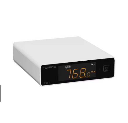 TOPPING E50 II Desktop DAC AK4497S DAC Chip Intelligent Detection Engine Mobile App Control Customizable PEQ