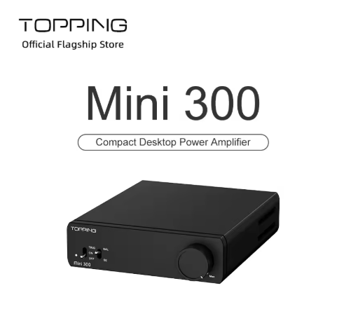 TOPPING Mini 300 HiFi Amplifier 140Wx2 Power Desktop Audio Balanced Class D AMP TRS RCA Home Theater Studio Monitor Speake