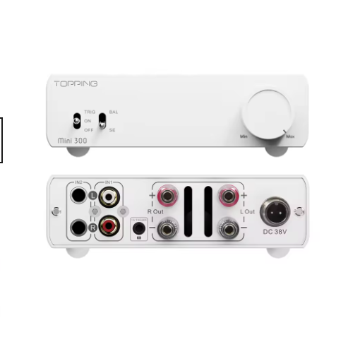 TOPPING Mini 300 HiFi Amplifier 140Wx2 Power Desktop Audio Balanced Class D AMP TRS RCA Home Theater Studio Monitor Speake