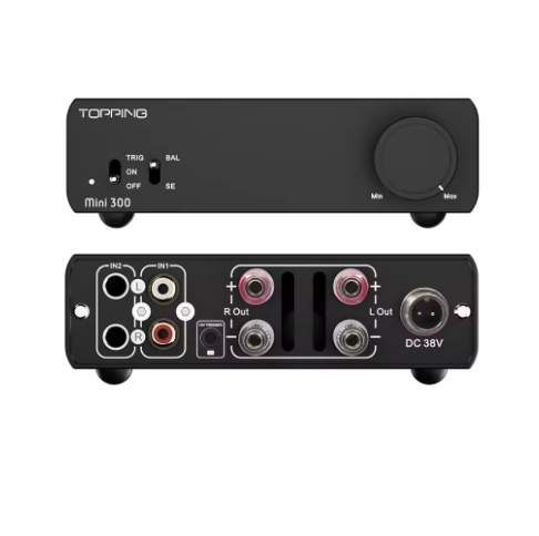 TOPPING Mini 300 HiFi Amplifier 140Wx2 Power Desktop Audio Balanced Class D AMP TRS RCA Home Theater Studio Monitor Speake