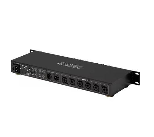TOPPING E8x8 Pre Professional Audio Interface 8 Mic Preamp Channels Ultra-Linear Mic Preamps Dual Headphone Outputs