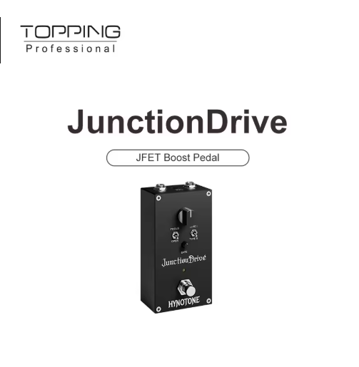 TOPPING JunctionDrive Guitar JFET Boost Pedal Unique JFET Boost Circuit Built-In Innovative Noise Gate Versatile Gain Control