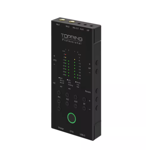 TOPPING M62 Portable Audio Interface Dual Smartphone Connection AI Noise Reduction & Noise Gate & EQ & Reverb & Ducking