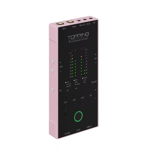 TOPPING M62 Portable Audio Interface Dual Smartphone Connection AI Noise Reduction & Noise Gate & EQ & Reverb & Ducking