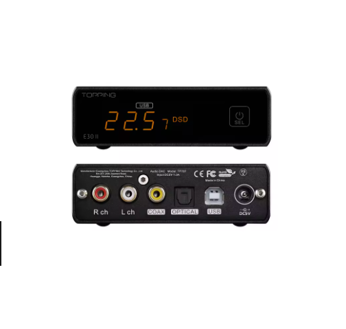 TOPPING E30II Decoder 2*AK4493S DAC Hi-Res Audio XMOS AU208 Touch Operation E30 II with Remote Control Preamp DAC