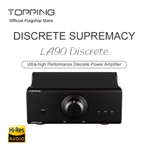 TOPPING LA90 Discrete Power Amplifier 3*XLR/TRS Inputs 2 Step Gain Settings Stereo/Mono Mode Amp   5.0   1 Review   ౹   2 sold byTOPPING Professional... (4.9 | 4,0