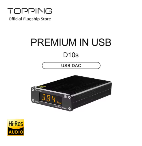 TOPPING D10s Desktop HIFI Fever USB Audio Decoder ES9038Q2M Hard Decoder DSD256