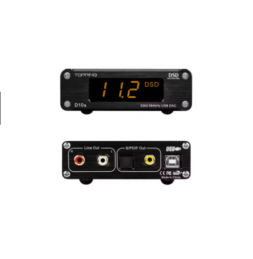 TOPPING D10s Desktop HIFI Fever USB Audio Decoder ES9038Q2M Hard Decoder DSD256
