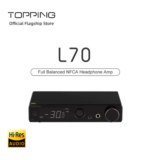 TOPPING L70 fully balanced headphone amplifier, fever desktop headphone amplifier, four core XLR interface 4.4