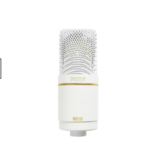 TOPPING CL101 Studio Condenser Microphone - Cardioid Polar Pattern, Ultra-Low Noise, 34mm Gold-Plated Capsule, Professional Reco