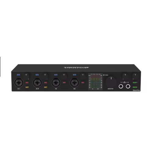 TOPPING E4x4 Pre professional audio interface computer live streaming recording mixing 8 DAW channels 4 LoopBack channels