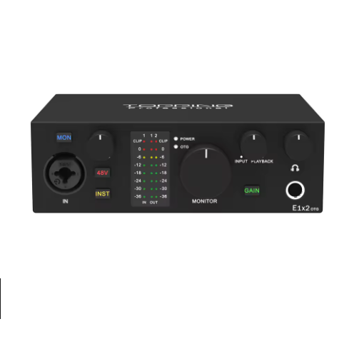 TOPPING E1x2 OTG profession elle Audio-Schnitts telle Computer Telefon singen Live-Streaming Soundkarte Aufnahme Mischen