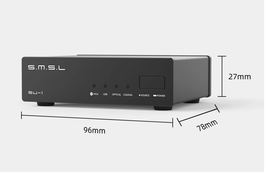 SMSL SU-1 MQA MQA-CD Audio Decoder AK4493S XU316 768kHz/32Bit DSD512 SU1 Hi-Res DAC