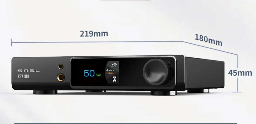 SMSL RAW-HA1 Power Amplifier MQA MQA-CD XU316 32Bit/768kHz DSD256 BT5.1 Support LDAC APTX/HD SBC AAC SMSL HA1 Amplifier