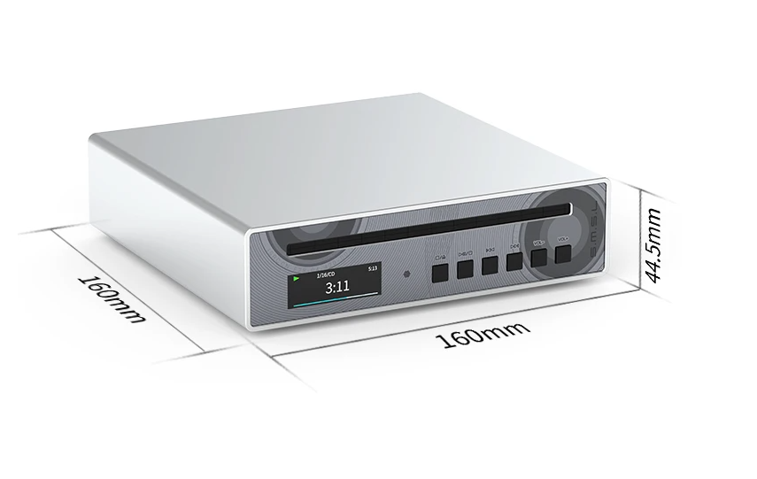 SMSL PL100 Pro CD Player Multi-function CS43131*2 DAC Chips Supports Lossless MQA Playback 4.4mm balanced XLR