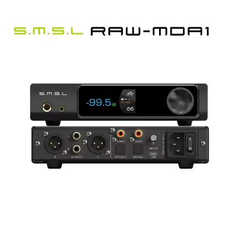 SMSL RAW-MDA1 Dual ES9039Q2M Decoder support MQA MQA-CD LDAC Bluetooth 5.1 Hi-res DAC with Remote Control SMSL MDA1