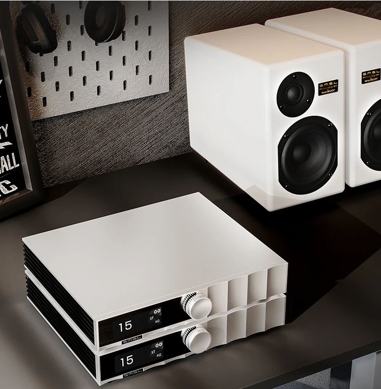 SMSL PA400 Gan Power Amplifier The Latest Gallium Nitride Transistor with Remote Control