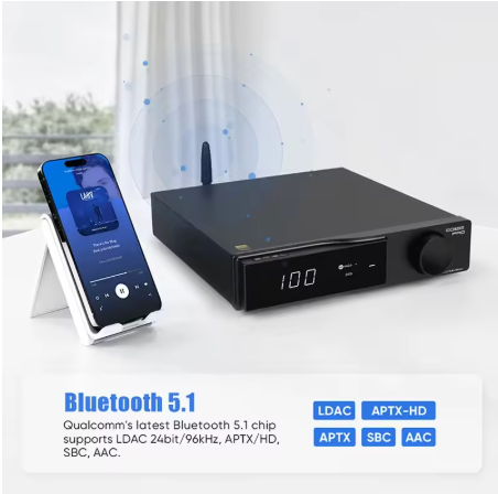 SMSL DO100 Pro MQA HiFi Balanced Desktop DAC Hi-Res Audio Decoder Dual ES9039Q2M Bluetooth 5.1 LDAC HDMI-ARC for PS5