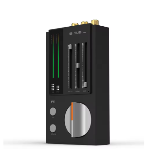 SMSL R1 Gaming DAC Headphone Amplifier support Microphone EQ Adjustment 3.5mm 4.4mm Headphone Jacks