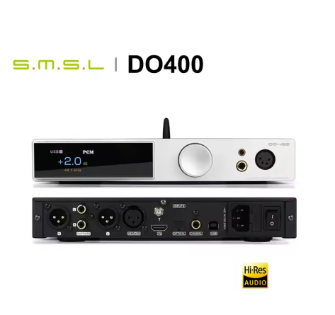 SMSL DO400 Balanced Audio Decoder DAC AMP Headphone Amplifier ES9039MSPRO chip MQA-CD Digital Headphone Power Bluetooth 5.1