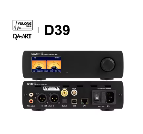 DAART YULONG D39 Streaming Decoder DAC ESS9039PRO chip DSD1024 PCM768kHz Local Sync I2S Streaming AES Network USB Easy Switching