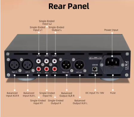 Audalytic HP70  Fully Balanced Discrete Headphone Amplifier LME49720 Double OP-AMP