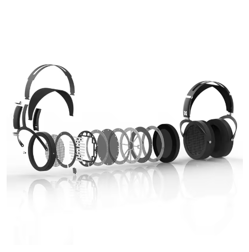 HIFIMAN SUNDARA Over-Ear Full-Size Planar Magnetic Headphones (Black) with High Fidelity Design Metal Casing