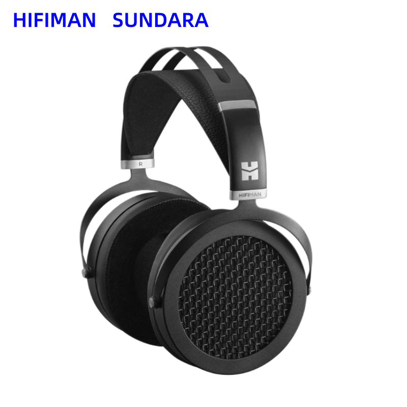 HIFIMAN SUNDARA Over-Ear Full-Size Planar Magnetic Headphones (Black) with High Fidelity Design Metal Casing