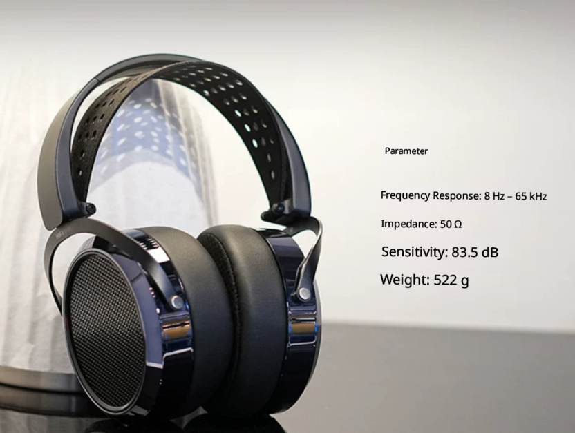 Hifiman HE6 Remastered Flat Diaphragm HiFi Fever Headphones Wired Music Big Ears