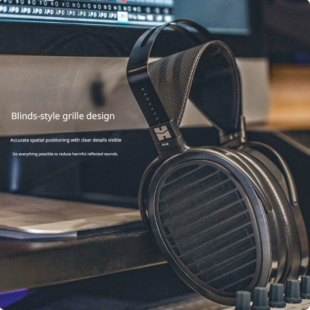 HIFIMAN Arya Full-Size Over Ear Planar Magnetic Audiophile Adjustable Headphone Stealth Magnets Version