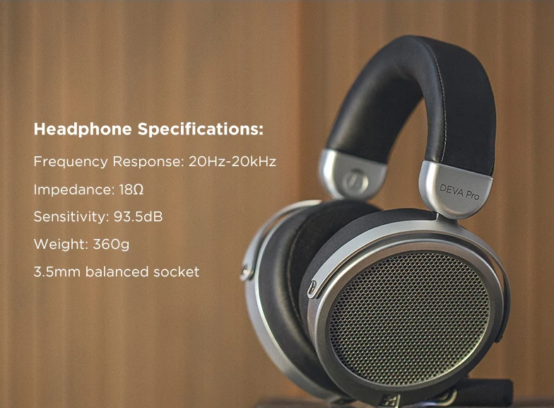 HIFIMAN DEVA Pro Wireless Bluetooth Earphones Tablet Diaphragm Wired Head Mounted Gaming Earphones